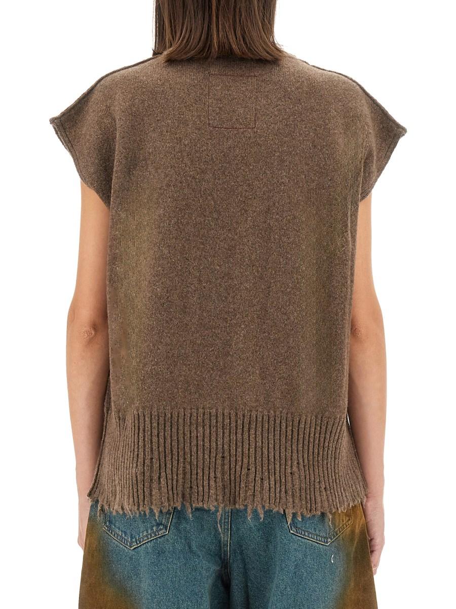 UMA WANG TOP SLV IN CASHMERE