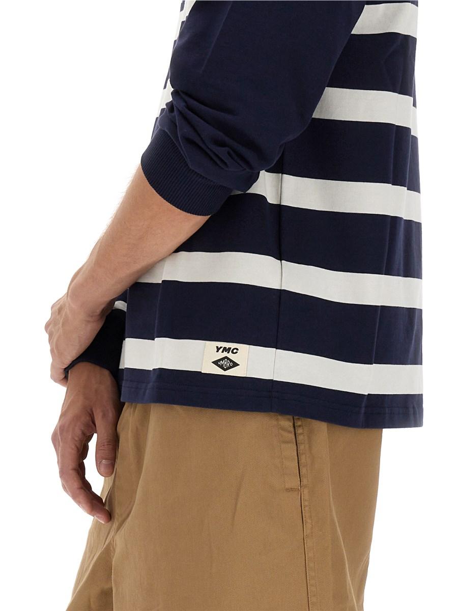 UMBRO X YMC FELPA "60S" PATCHWORK IN COTONE