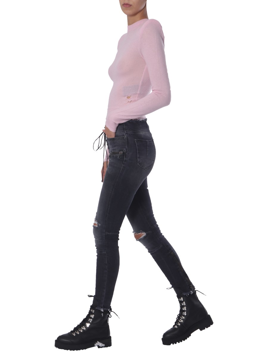 UNRAVEL MAGLIA BOILED A COLLO ALTO CON SPALLINE