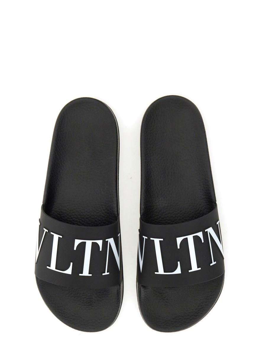 VALENTINO GARAVANI SANDALO SLIDE CON LOGO IN GOMMA