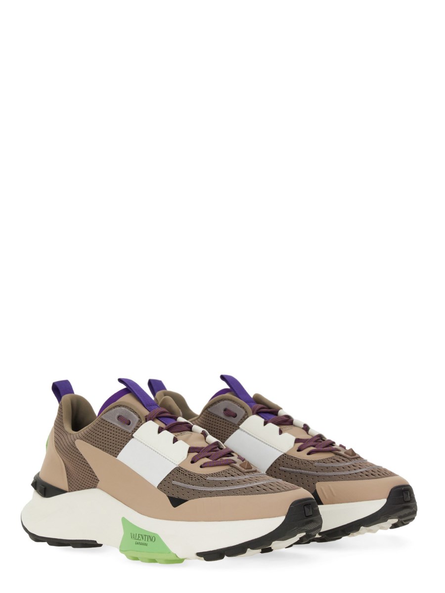 VALENTINO GARAVANI SNEAKER IN PELLE E MESH