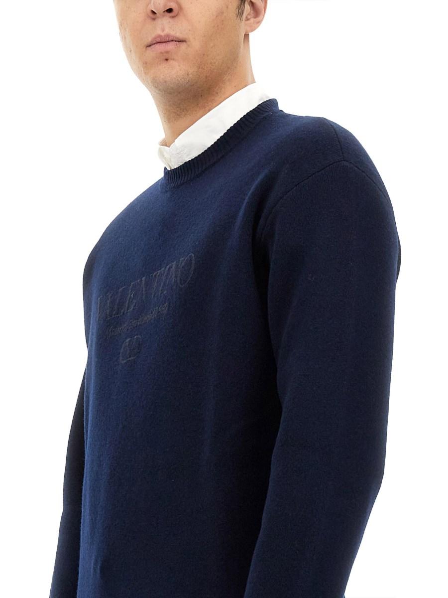 VALENTINO MAGLIA IN LANA CON LOGO