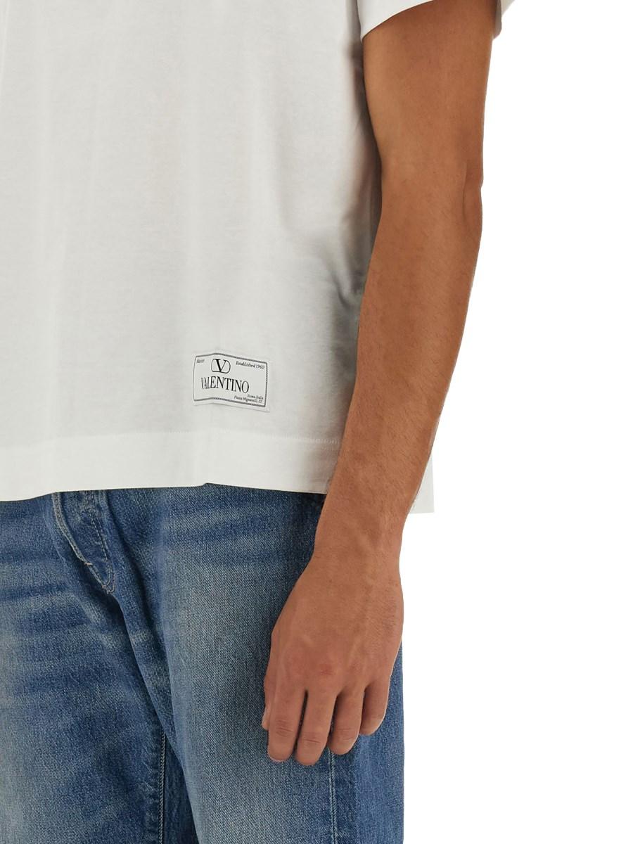 VALENTINO T-SHIRT IN COTONE CON LOGO