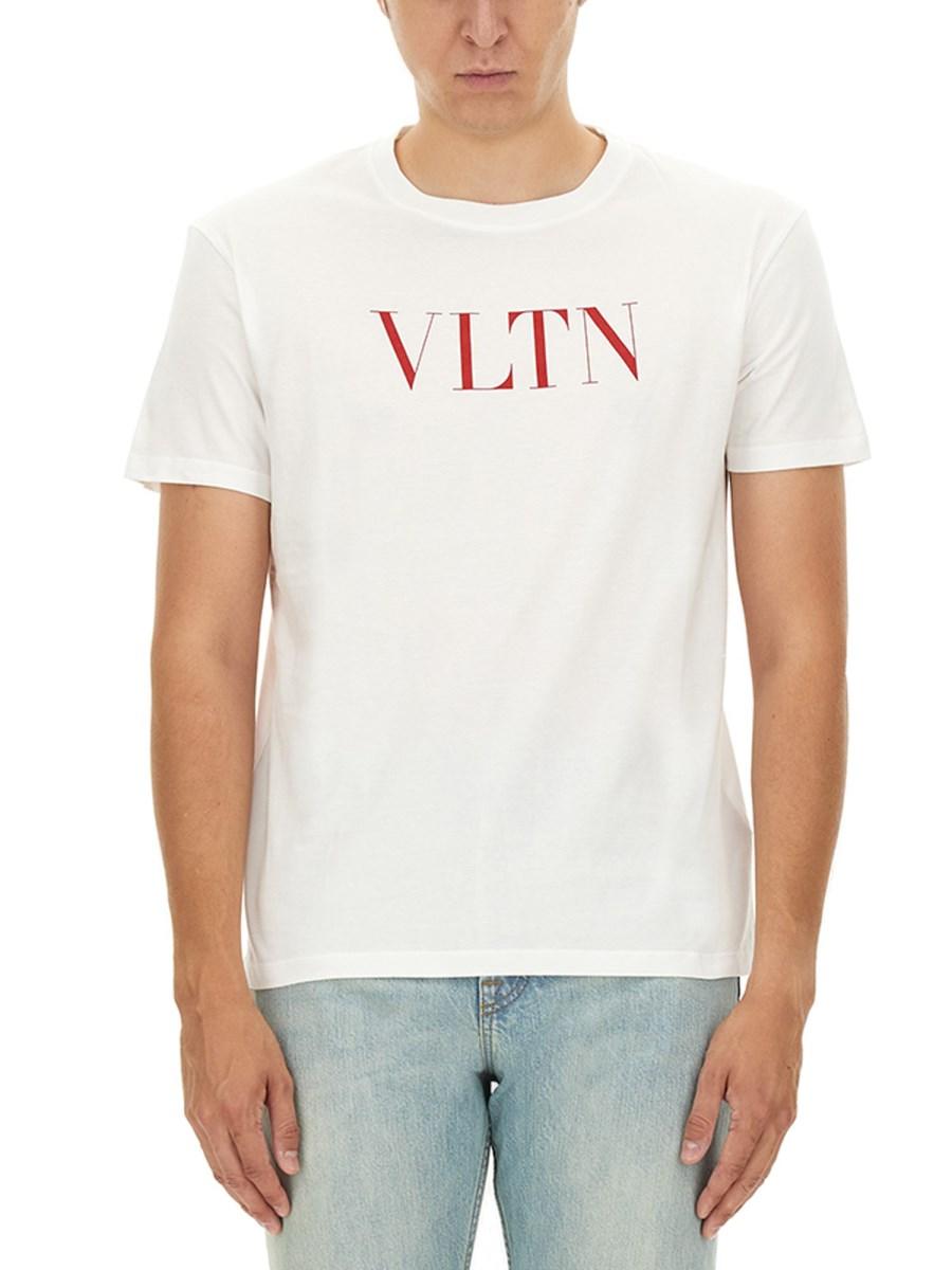 VALENTINO T-SHIRT VLTN IN JERSEY DI COTONE