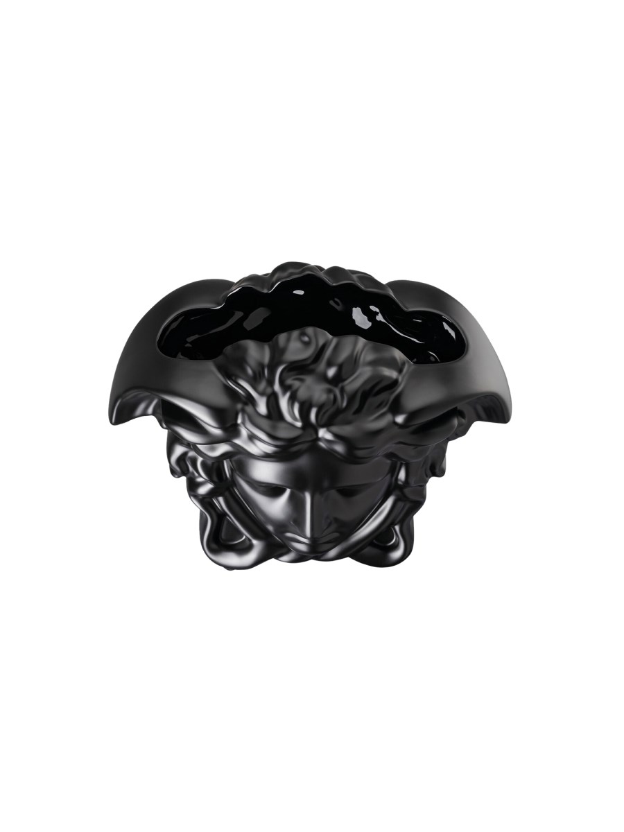 ROSENTHAL MEETS VERSACE VASO 15 CM IN PORCELLANA MEDUSA GRANDE BLACK
