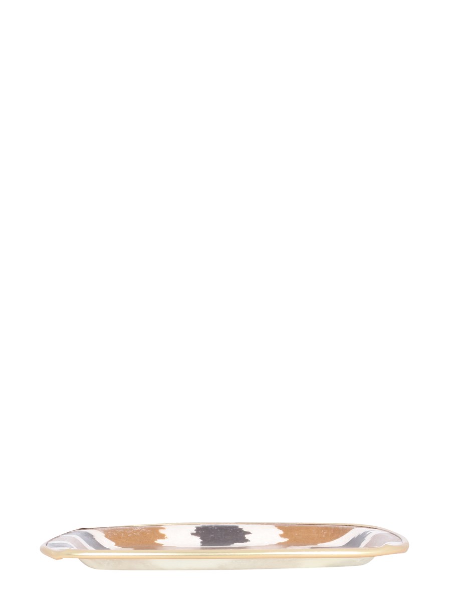 LES-OTTOMANS VASSOIO PICCOLO SANDWICH CON STAMPA IKAT