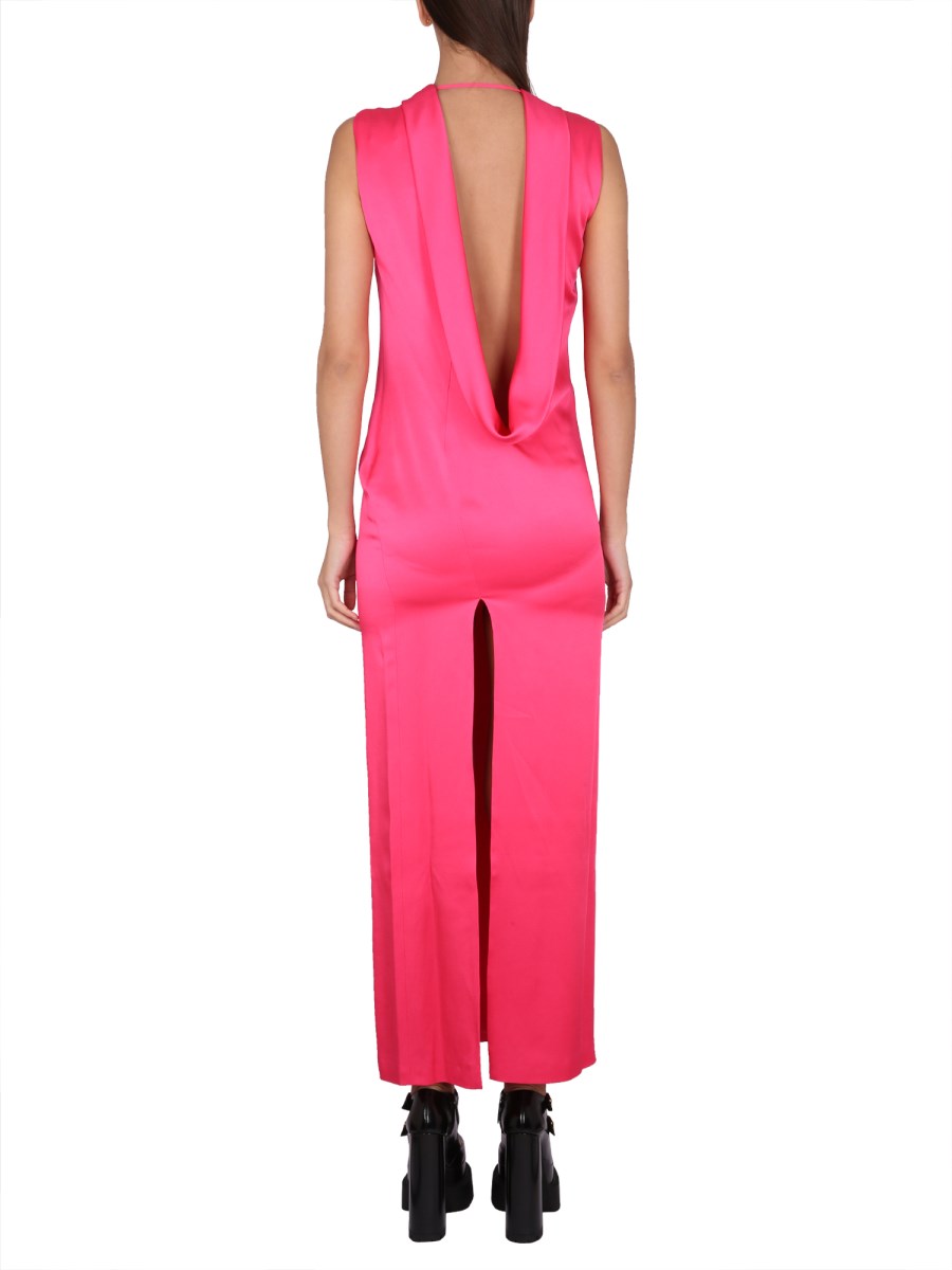 VERSACE ABITO LUNGO CON SCOLLO AD ANELLO