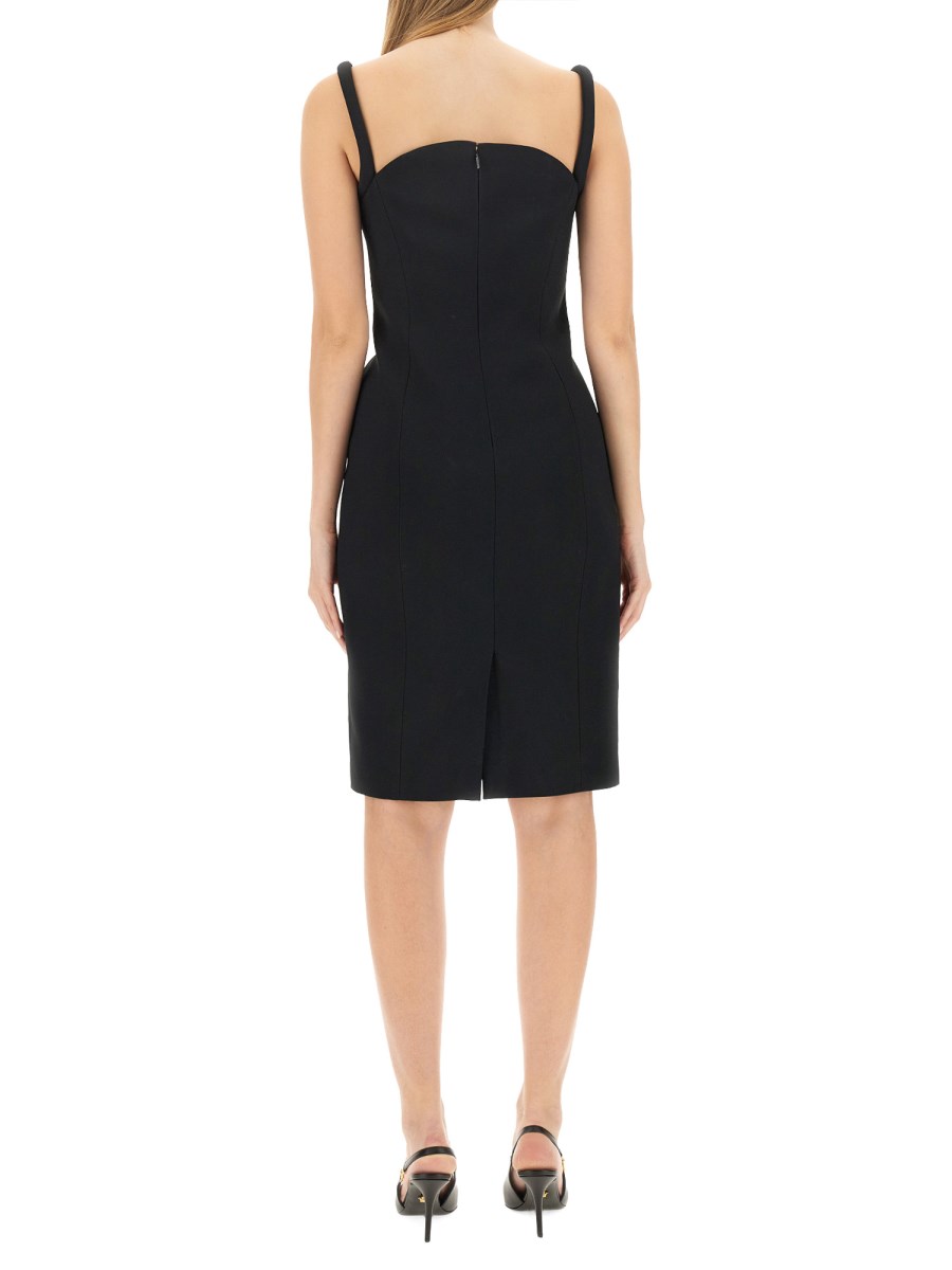 VERSACE ABITO MIDI ARROTOLATO IN VISCOSA