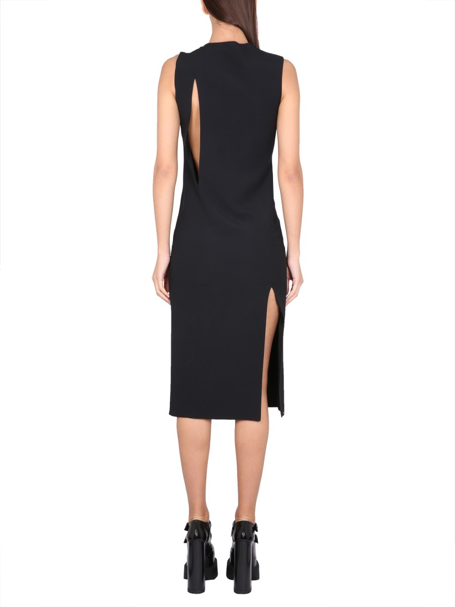 VERSACE ABITO MIDI SENZA MANICHE CON TAGLI