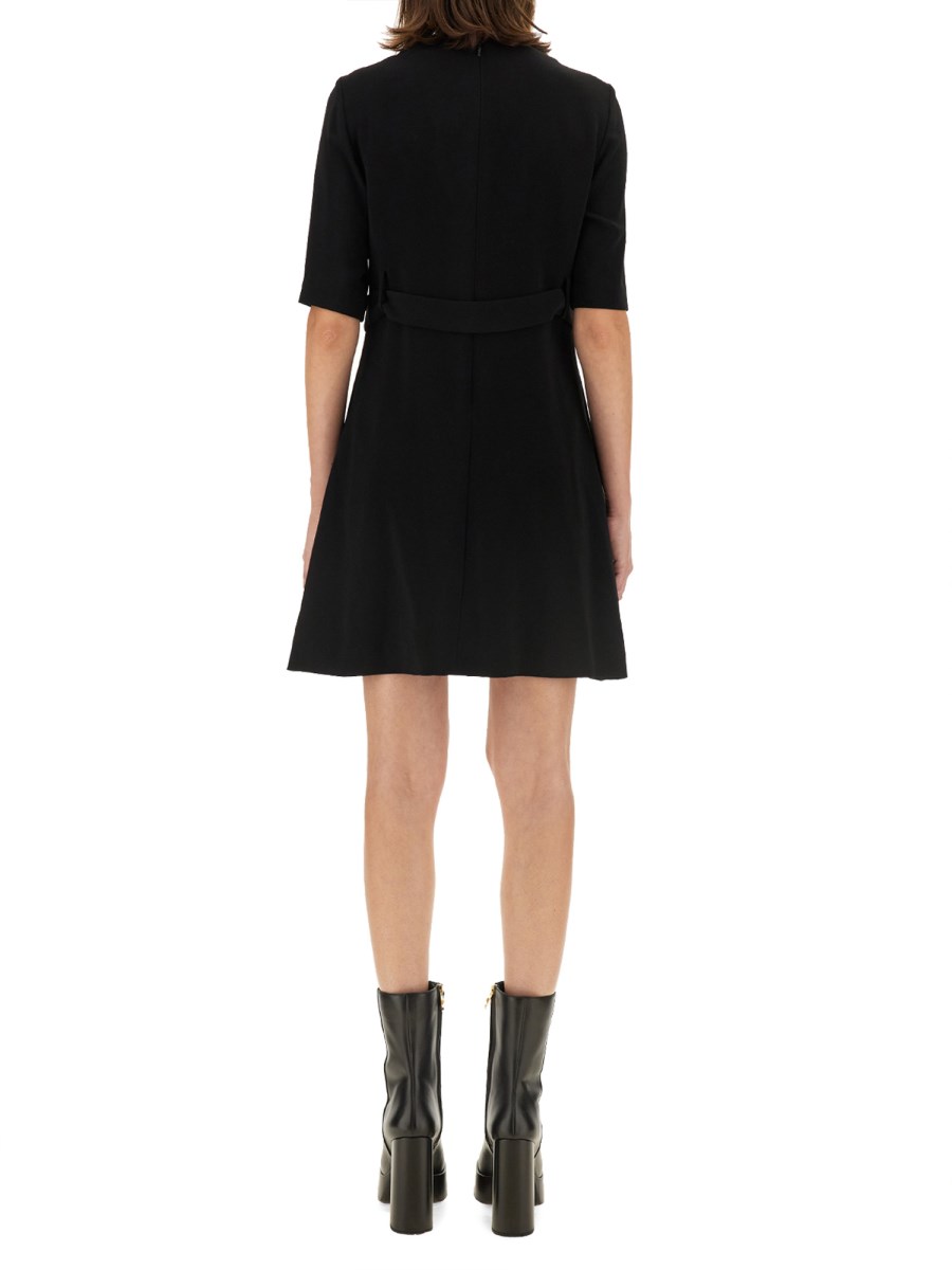 VERSACE ABITO MINI A TRAPEZIO IN TESSUTO CADY