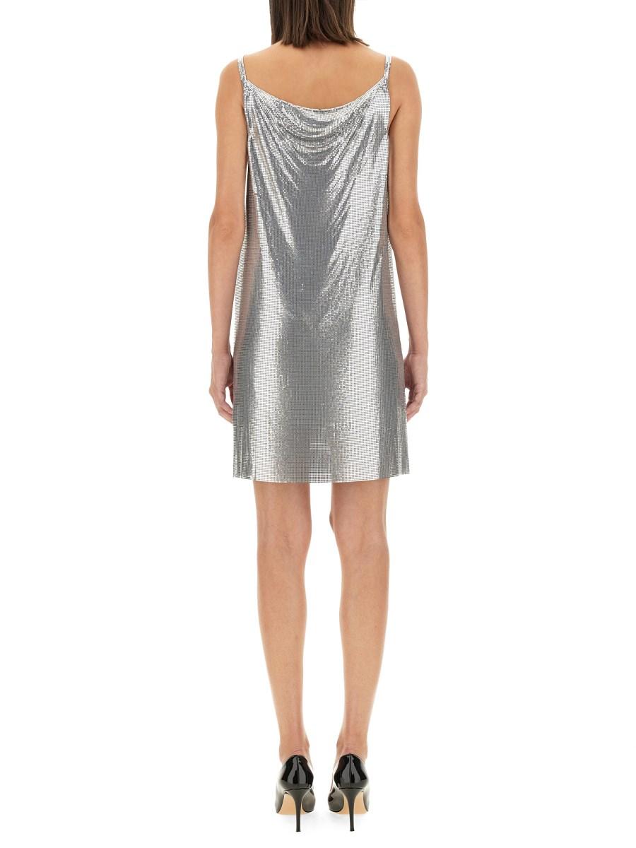 VERSACE ABITO MINI SOTTOVESTE CON MAGLIA METALLICA