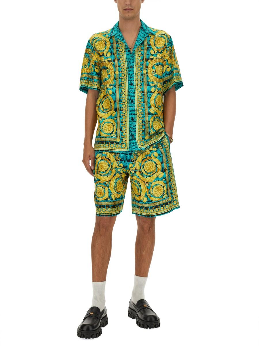 VERSACE BERMUDA IN TWILL