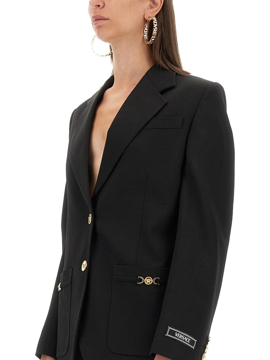 VERSACE BLAZER OVERSIZE MONOPETTO