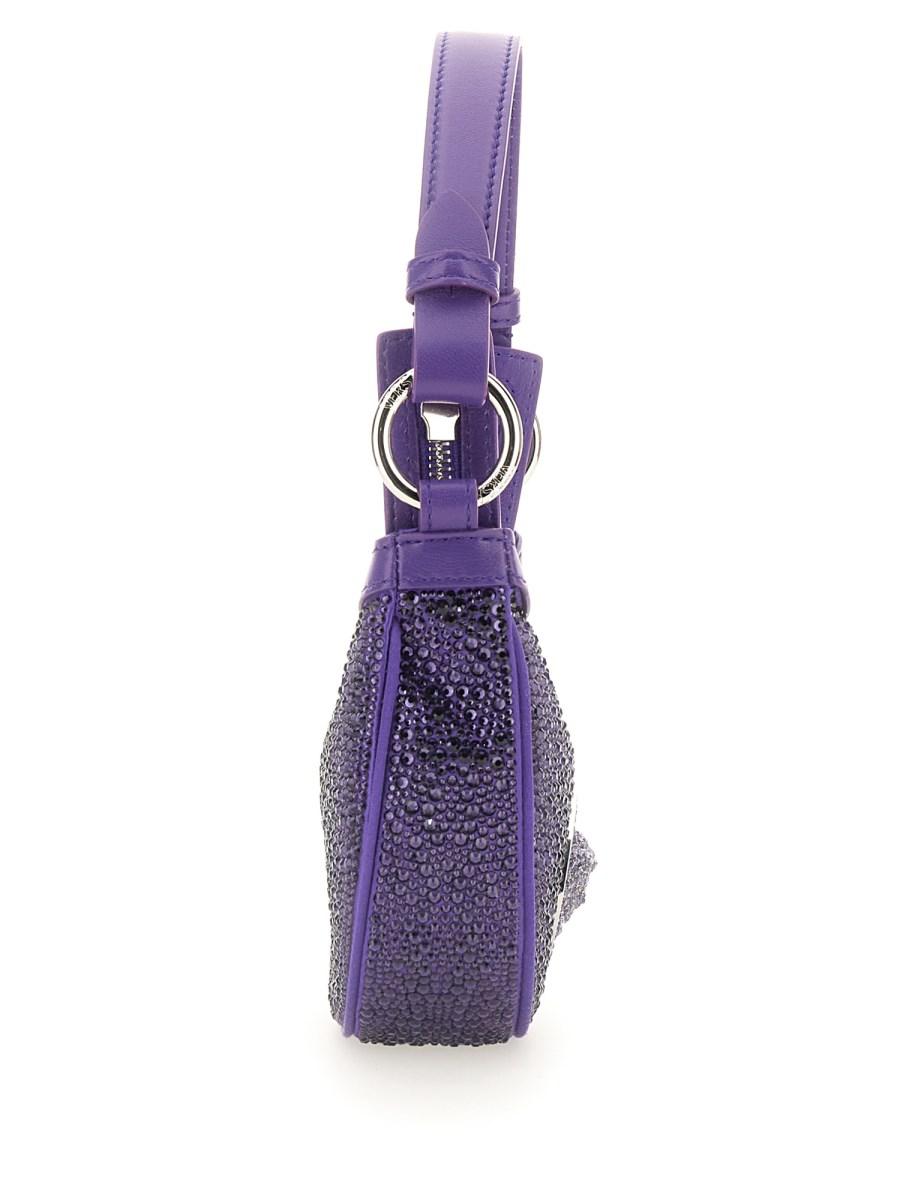 VERSACE BORSA MINI HOBO CON CRISTALLI REPEAT