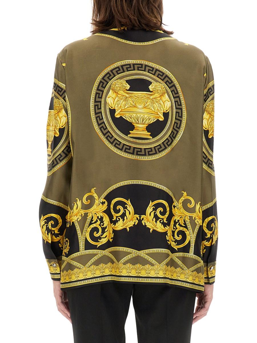 VERSACE CAMICIA IN SETA LA COUPE DES DIEUX