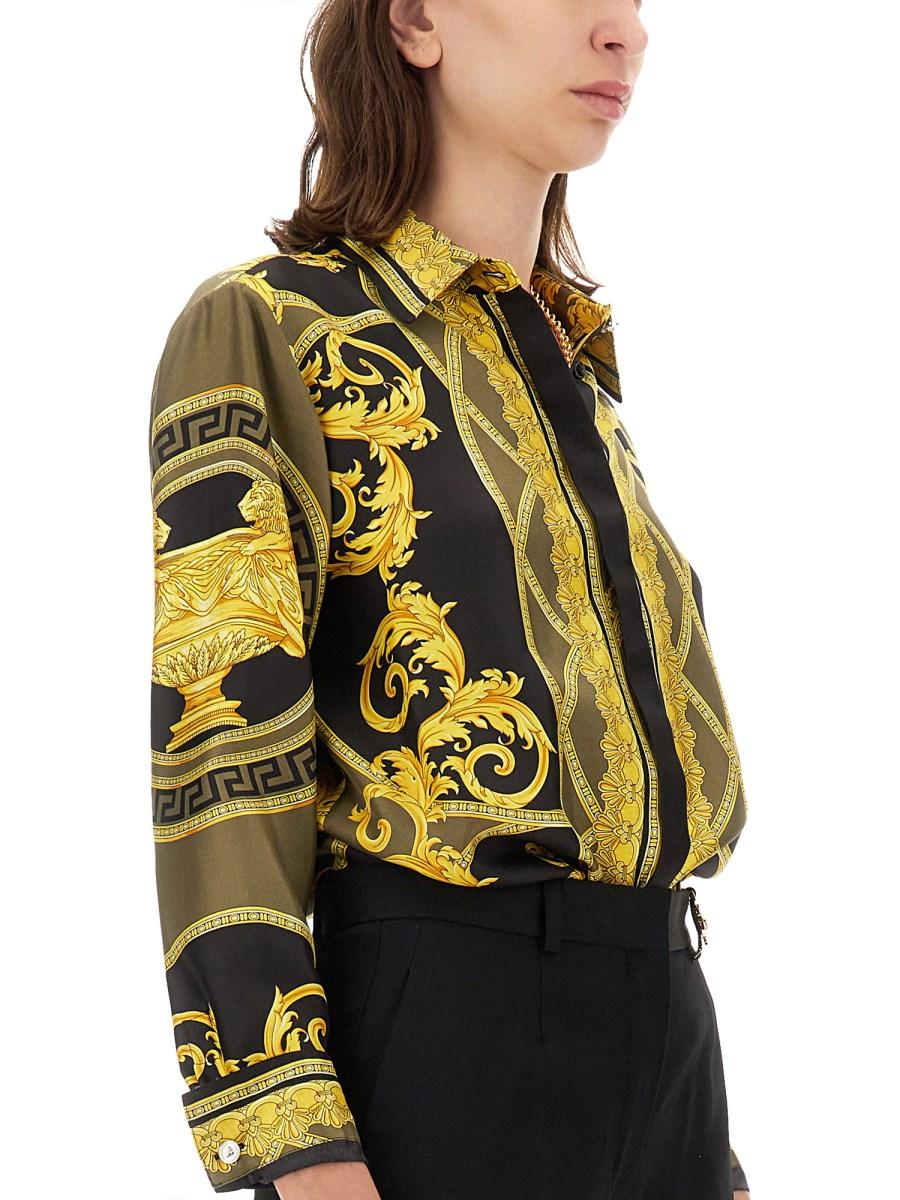 VERSACE CAMICIA IN SETA LA COUPE DES DIEUX