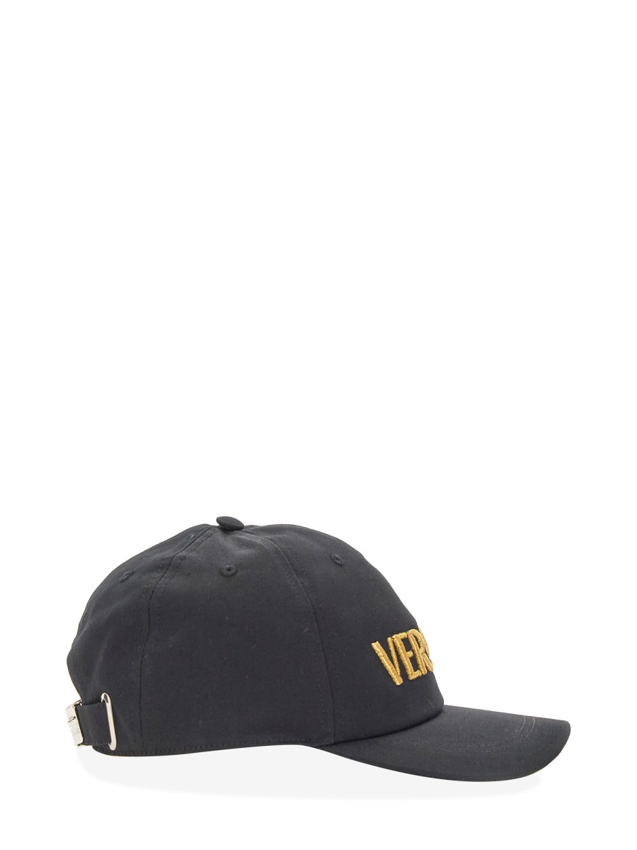 VERSACE CAPPELLO DA BASEBALL IN COTONE CON LOGO