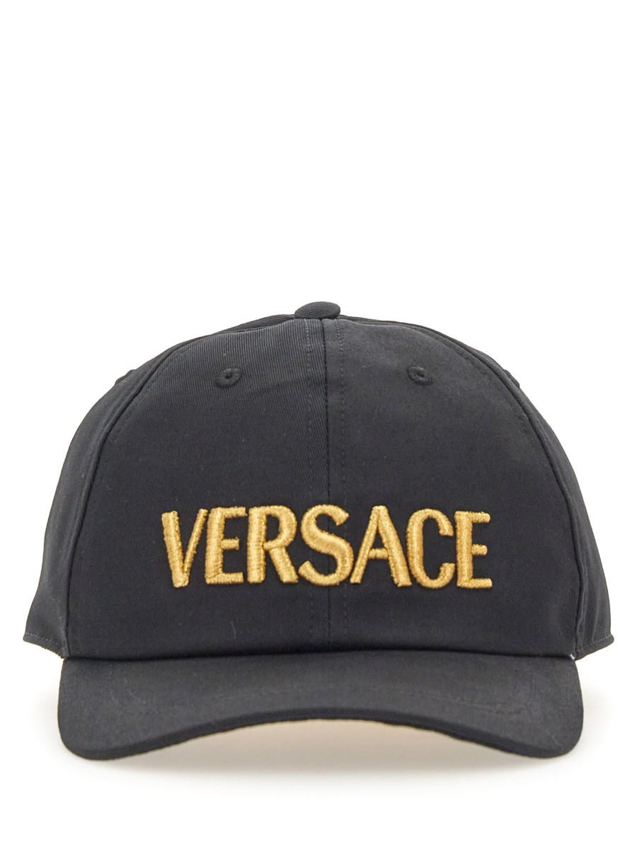 VERSACE CAPPELLO DA BASEBALL IN COTONE CON LOGO