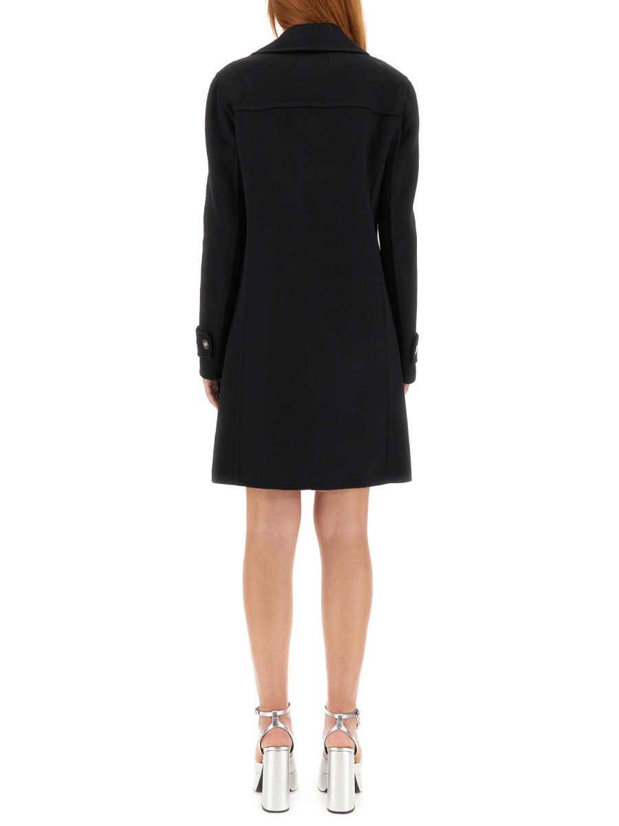 VERSACE CAPPOTTO DOPPIOPETTO A QUADRI MEDUSA