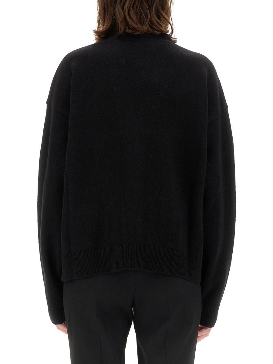 VERSACE CARDIGAN BOXY IN MAGLIA MISTO CASHMERE