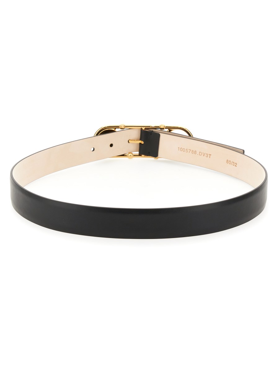 VERSACE CINTURA SAFETY PIN IN PELLE