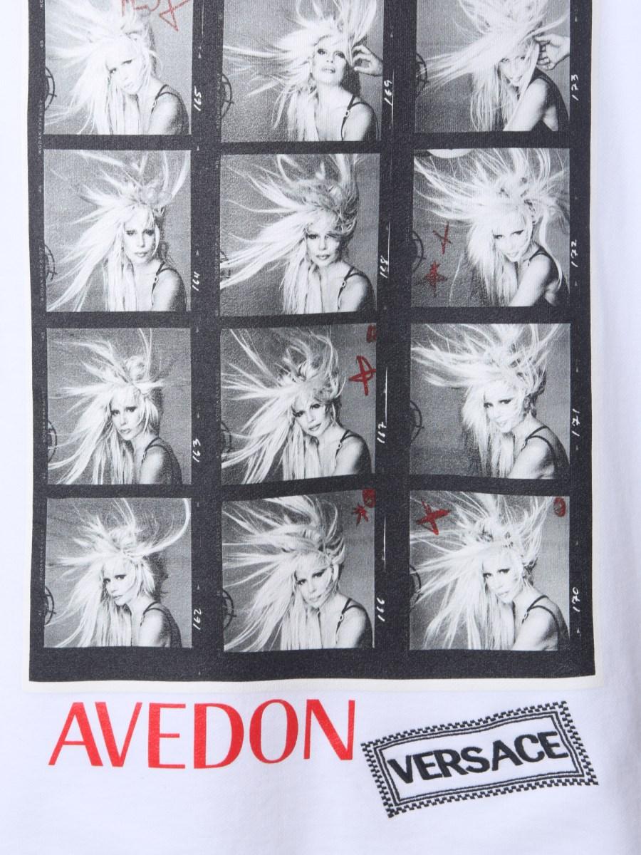 VERSACE FELPA GIROCOLLO CON STAMPA AVEDON