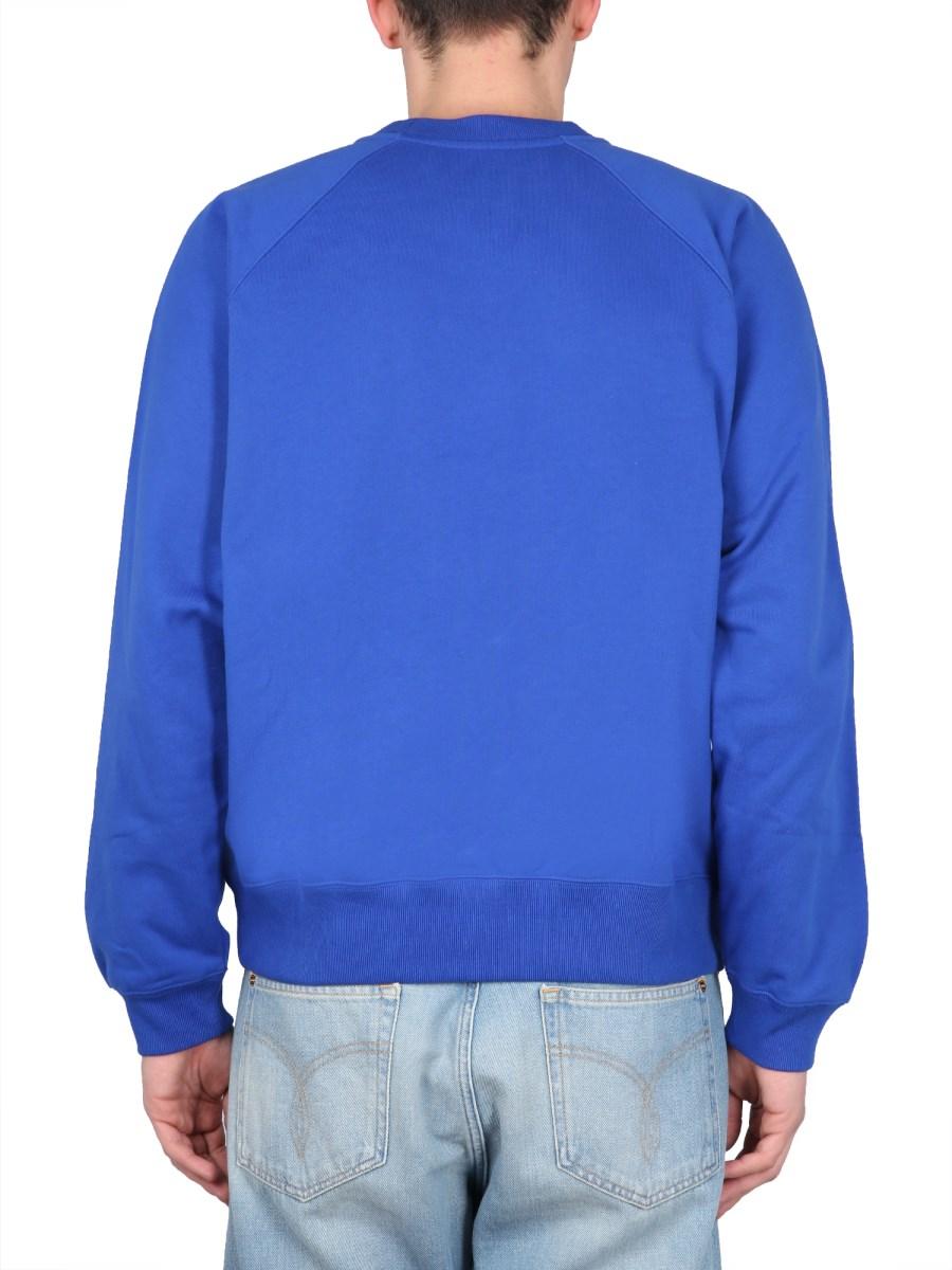VERSACE FELPA IN COTONE CON STAMPA LE MASCHERE