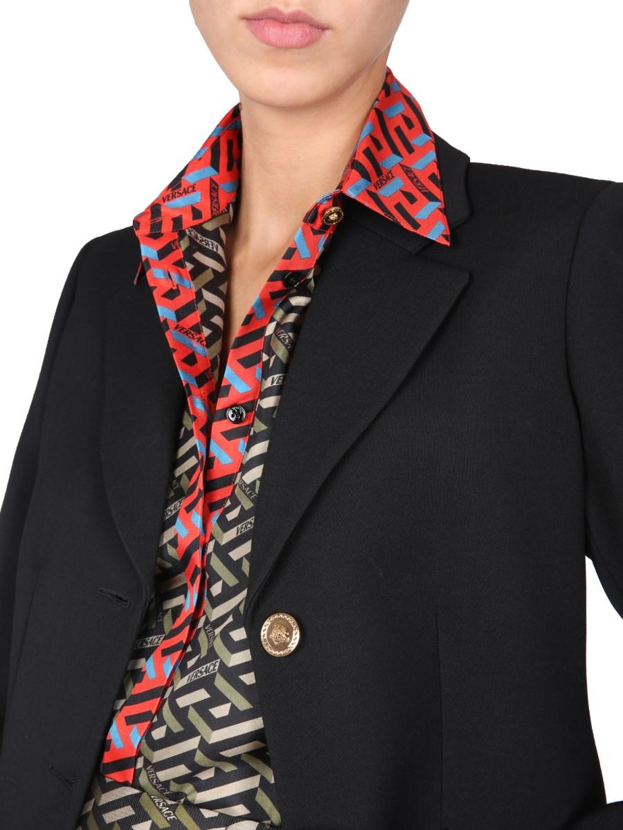 VERSACE GIACCA CON BOTTONE MEDUSA