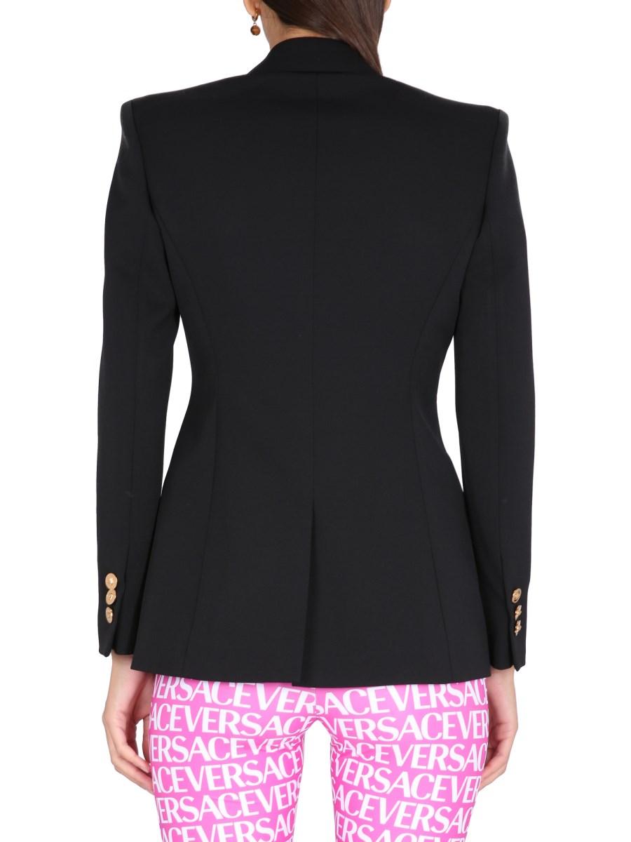 VERSACE GIACCA MONOPETTO IN LANA