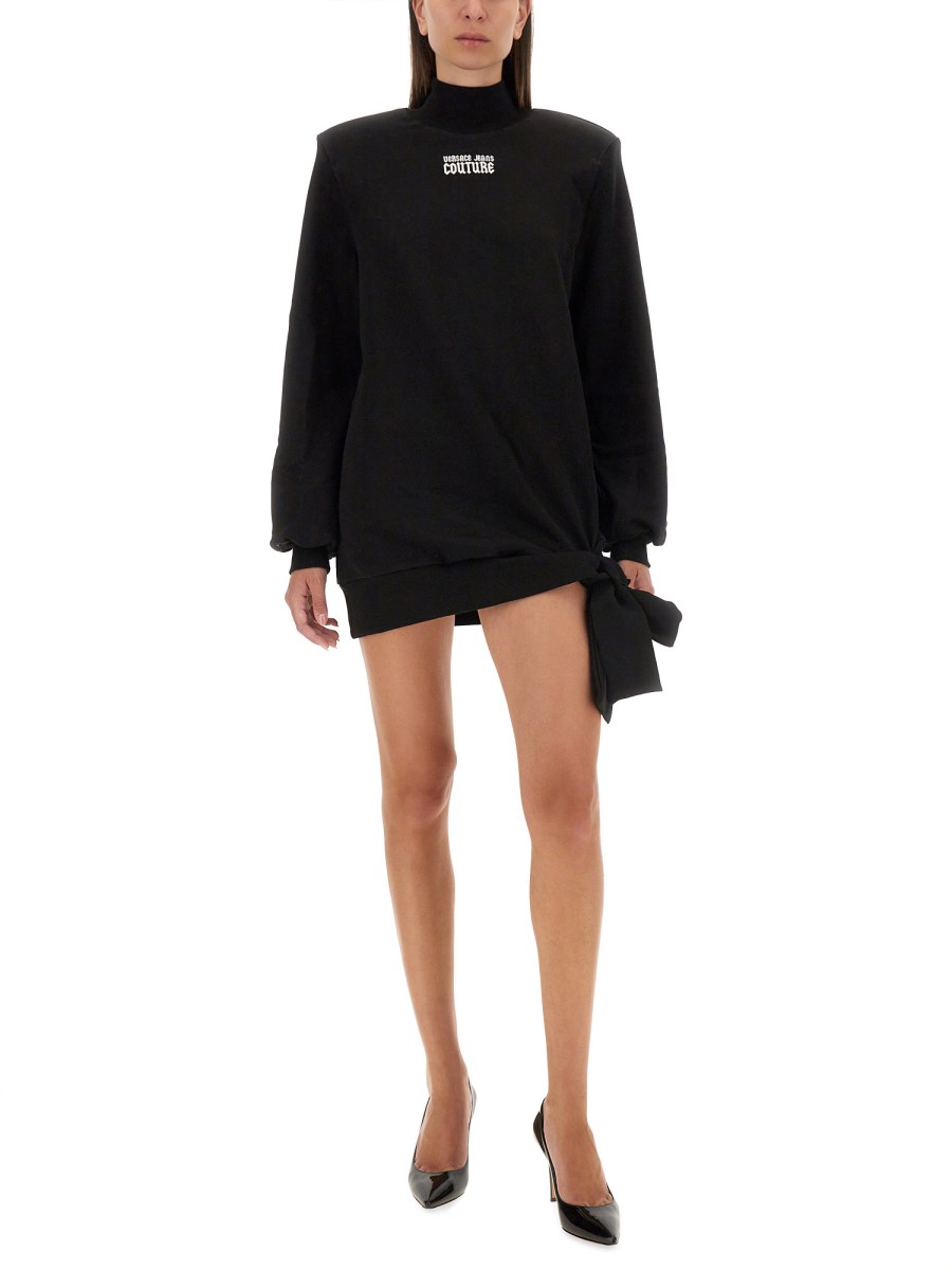 VERSACE JEANS COUTURE ABITO FELPA CON LOGO