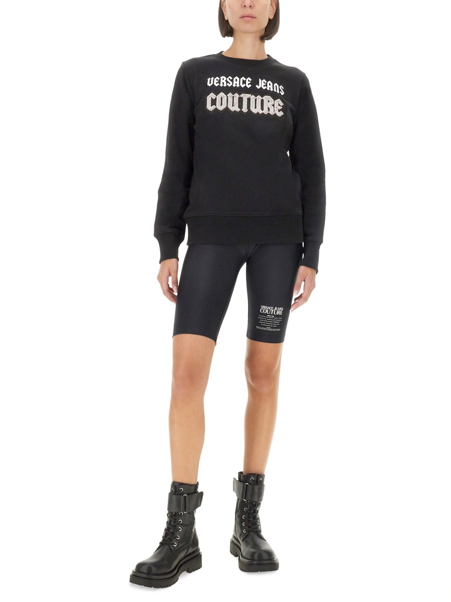 VERSACE JEANS COUTURE BERMUDA CICLISTA CON LOGO