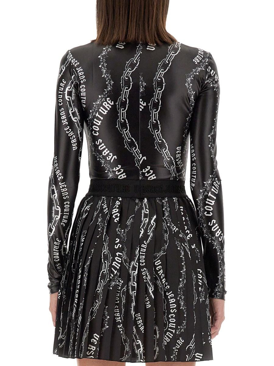 VERSACE JEANS COUTURE BODY IN RETE "CHAIN COUTURE"
