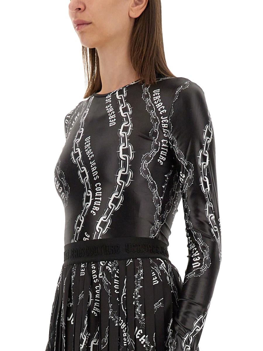 VERSACE JEANS COUTURE BODY IN RETE "CHAIN COUTURE"