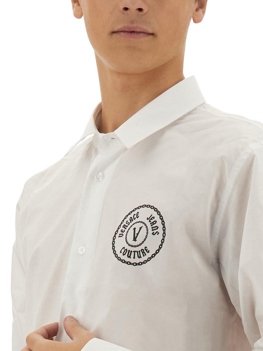 VERSACE JEANS COUTURE CAMICIA "V-EMBLEM"