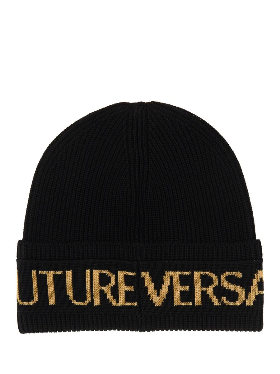 VERSACE JEANS COUTURE CAPPELLO BEANIE CON LOGO