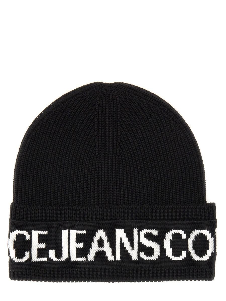 VERSACE JEANS COUTURE CAPPELLO BEANIE CON LOGO