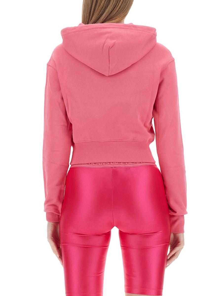 VERSACE JEANS COUTURE FELPA CROPPED CON LOGO