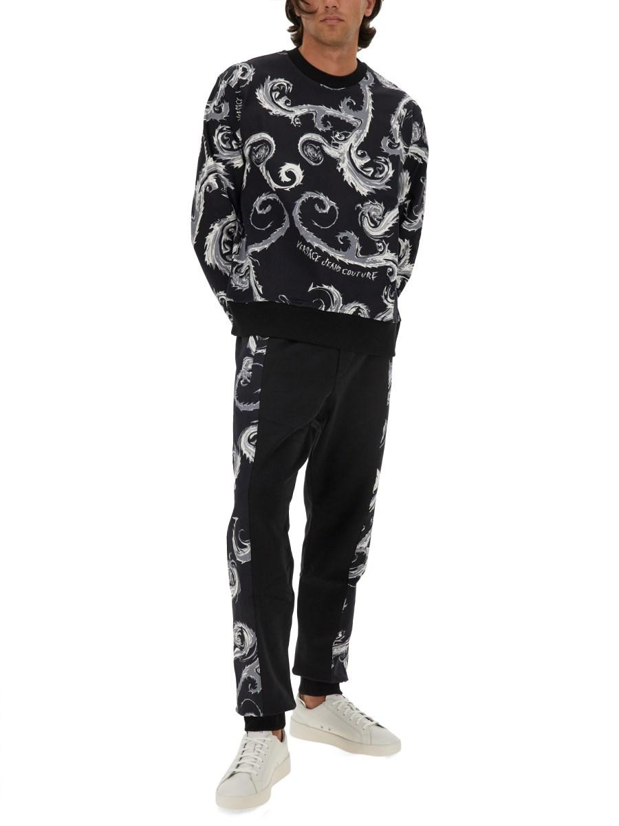 VERSACE JEANS COUTURE FELPA IN COTONE CON LOGO