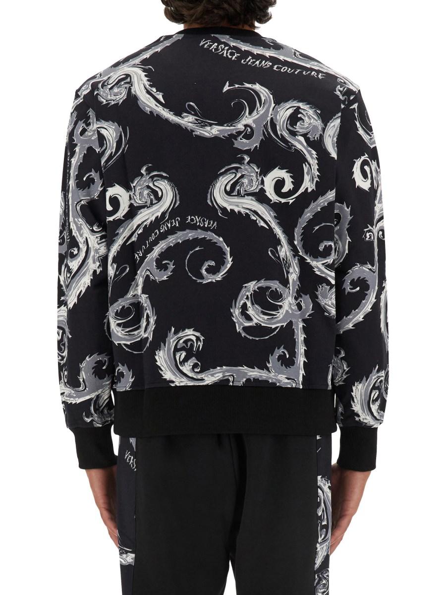 VERSACE JEANS COUTURE FELPA IN COTONE CON LOGO