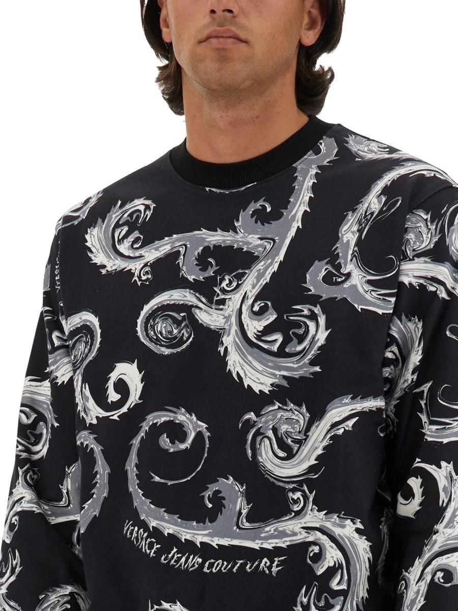 VERSACE JEANS COUTURE FELPA IN COTONE CON LOGO