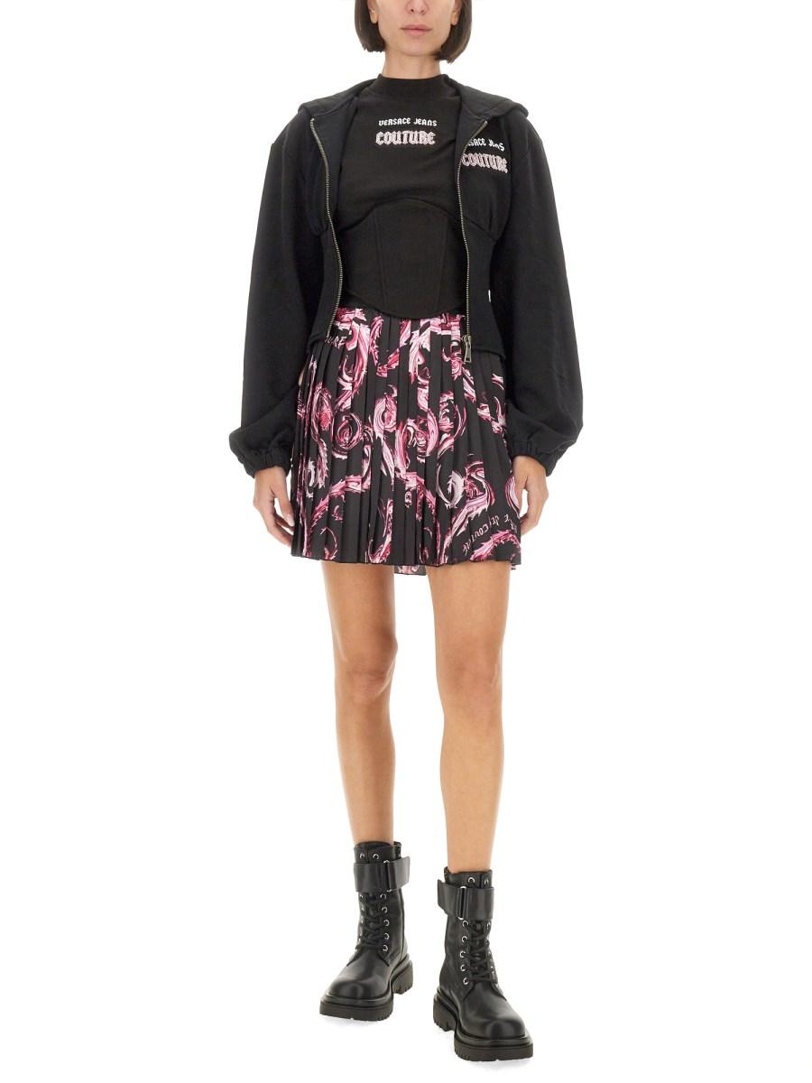 VERSACE JEANS COUTURE FELPA IN COTONE CON LOGO