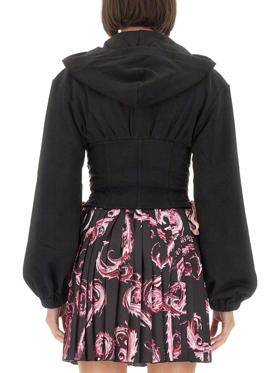 VERSACE JEANS COUTURE FELPA IN COTONE CON LOGO