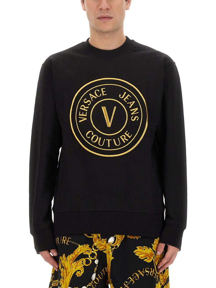 VERSACE JEANS COUTURE FELPA "V-EMBLEM"