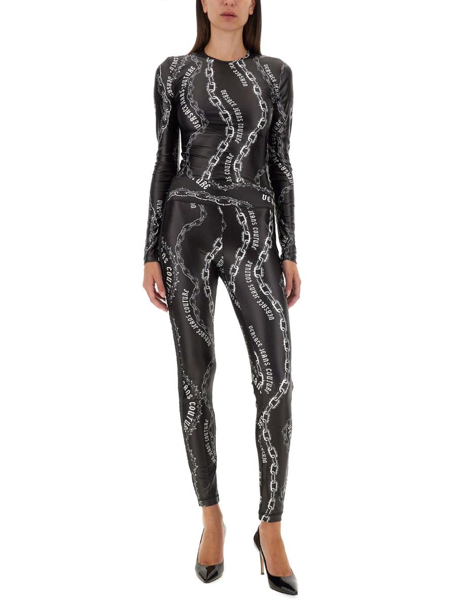 VERSACE JEANS COUTURE LEGGINGS CON LOGO