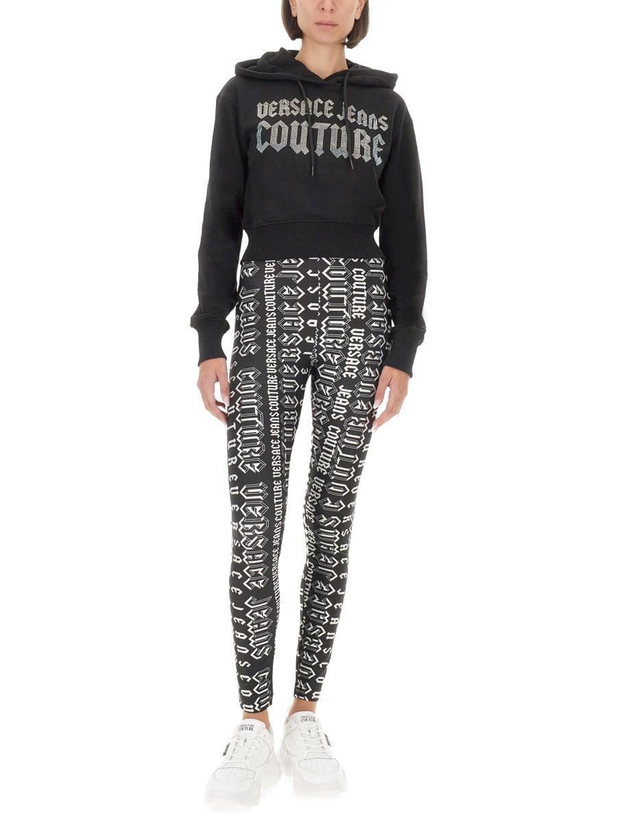 VERSACE JEANS COUTURE LEGGINGS CON STAMPA