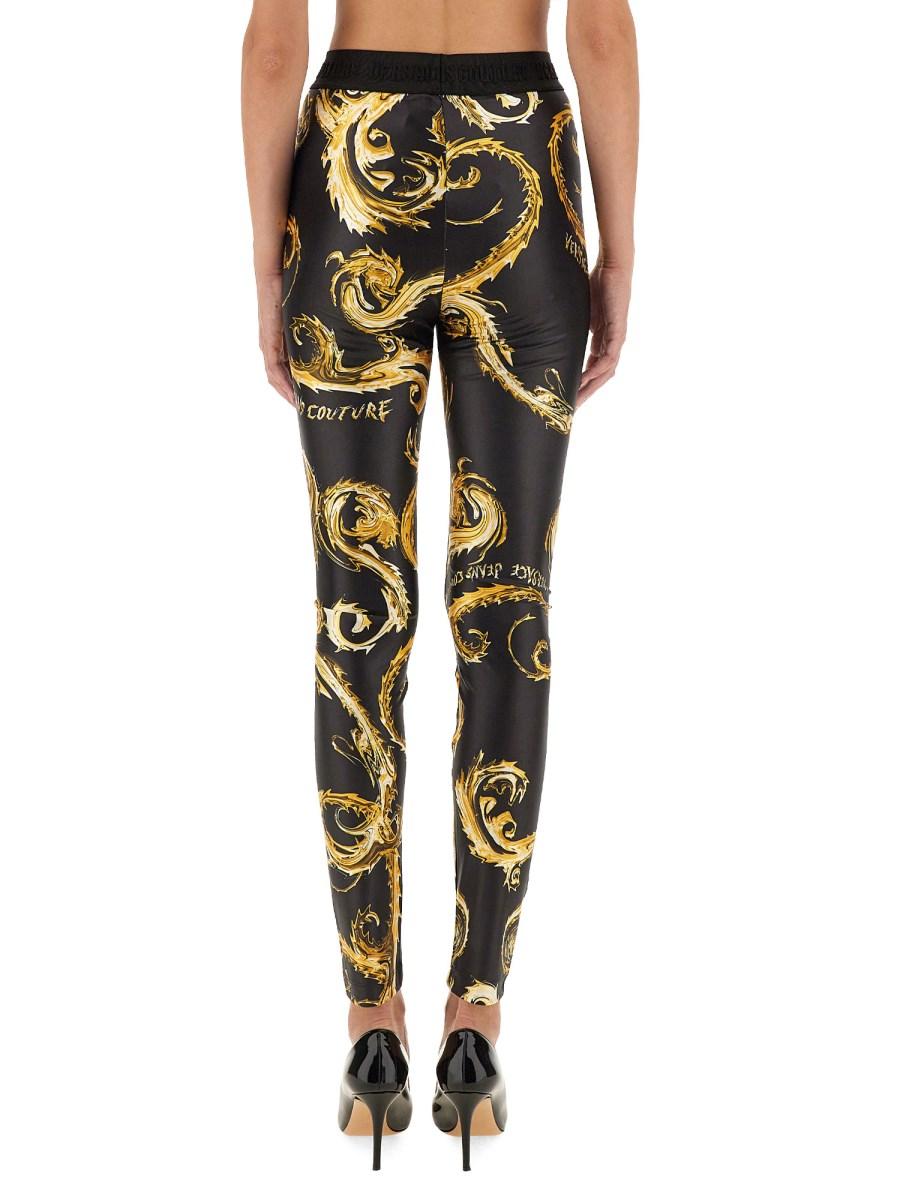 VERSACE JEANS COUTURE LEGGINGS CON STAMPA