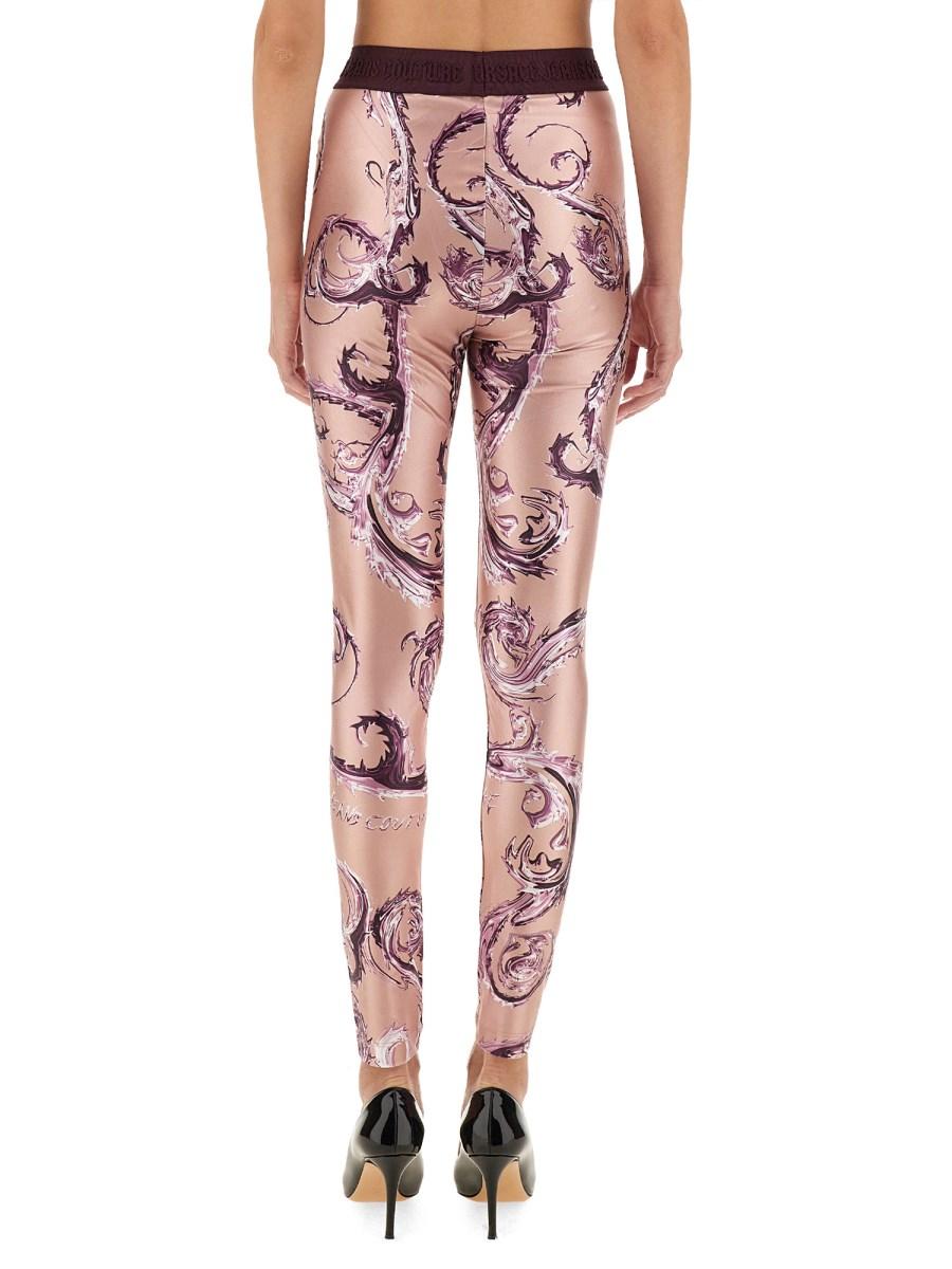 VERSACE JEANS COUTURE LEGGINGS CON STAMPA