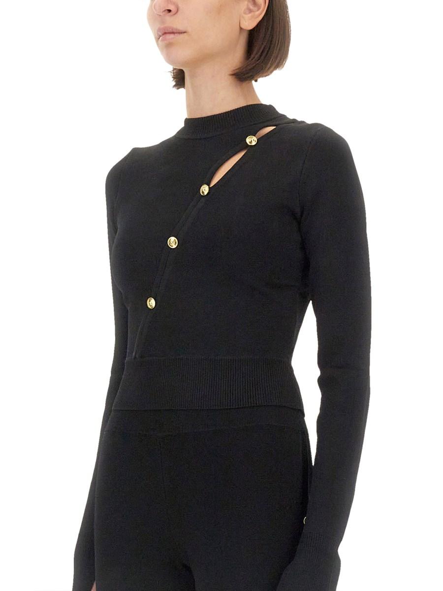 VERSACE JEANS COUTURE MAGLIA CUT OUT