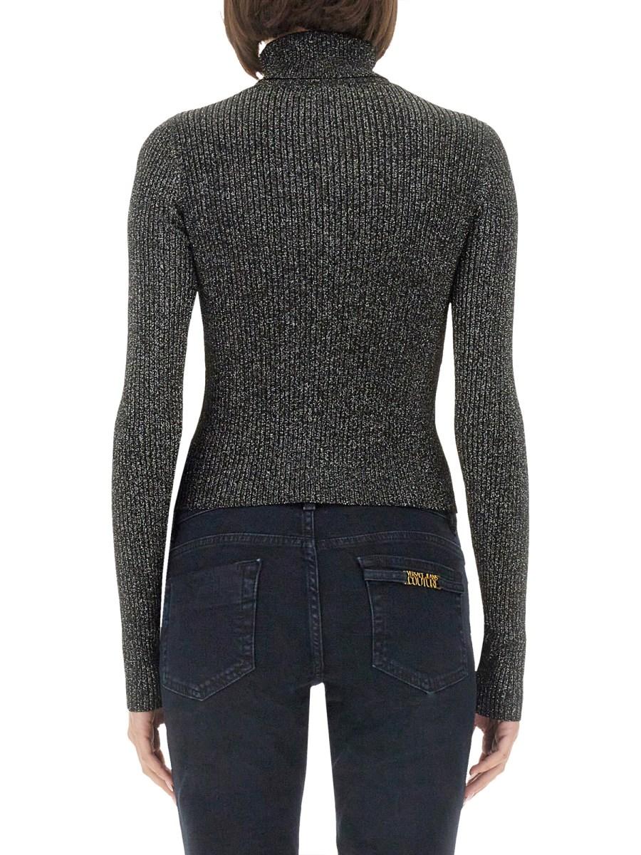 VERSACE JEANS COUTURE MAGLIA IN LUREX CON LOGO