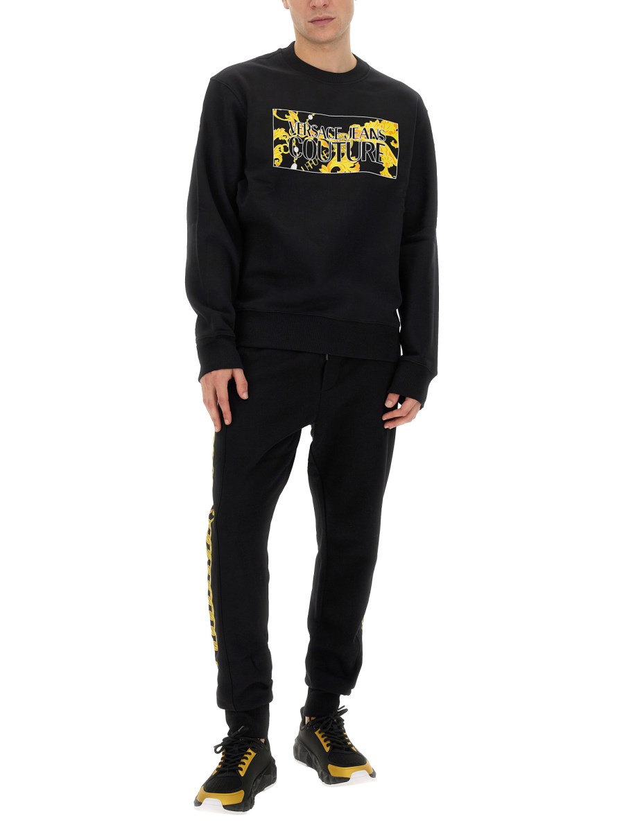 VERSACE JEANS COUTURE PANTALONE JOGGING CHAIN